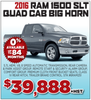 2016 Ram 1500 Slt Quad Cab Big Horn