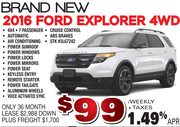 New Ford Explorer 4WD in Toronto 